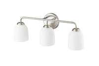 22.75'' Norah Brushed Nickel 3 Light Bath Vanity