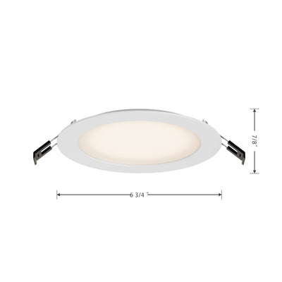 6-inch White Wall Light with 3000K Light and 14W Output