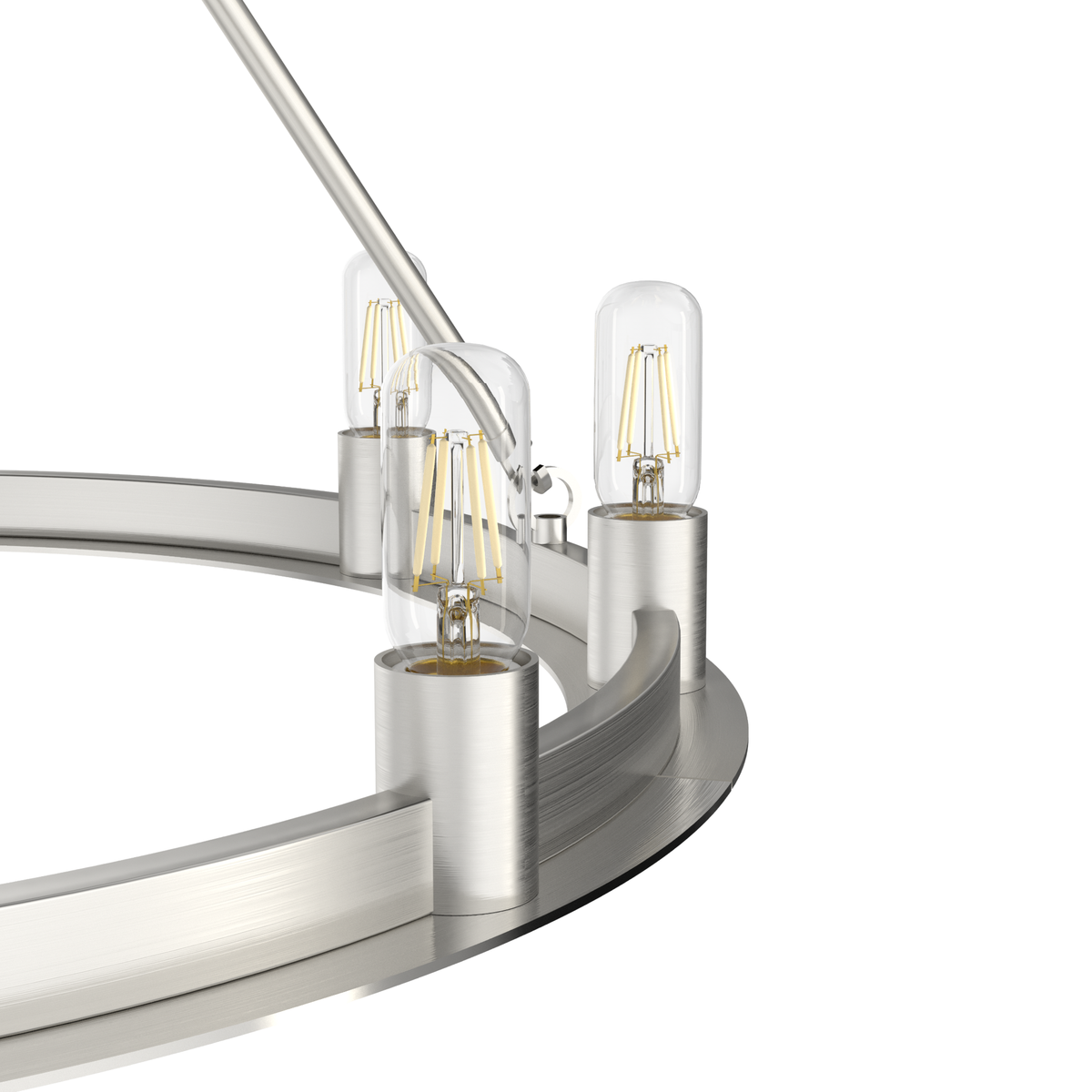 Saddlewood 30-inch 9-light Brushed Nickel Chandelier