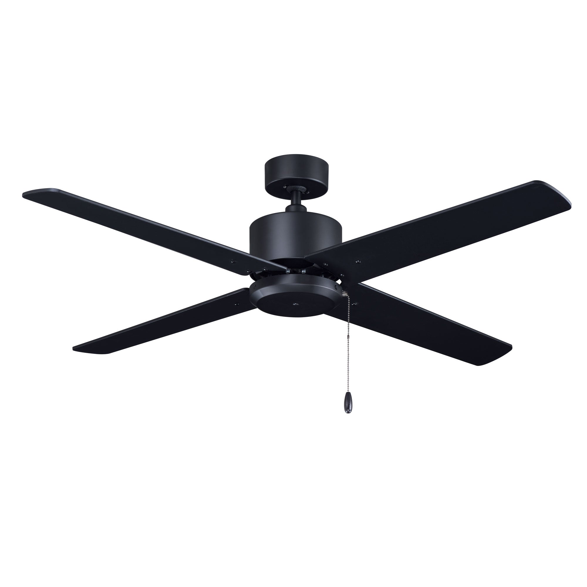 52 Inch Aldea IV AC Matte Black Indoor Ceiling Fan 4-Blade