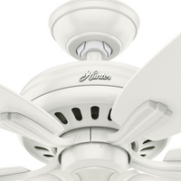 52 inch Newsome Fresh White Ceiling Fan with LED Light Kit and Pull Chain