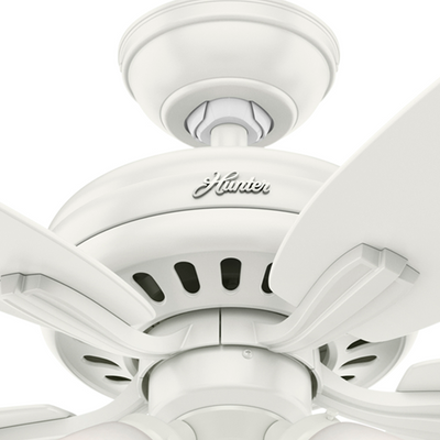 52 inch Newsome Fresh White Ceiling Fan with LED Light Kit and Pull Chain