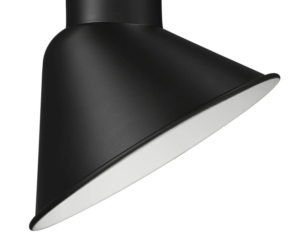 10-inch R Series Satin Black LED Angle Shade
