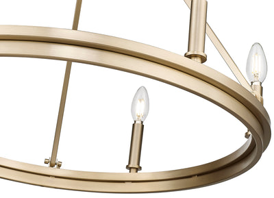 21'' Carruth Modern Gold 6 Light Chandelier