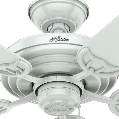 52 inch Sea Air White Indoor/Outdoor Ceiling Fan and Pull Chain