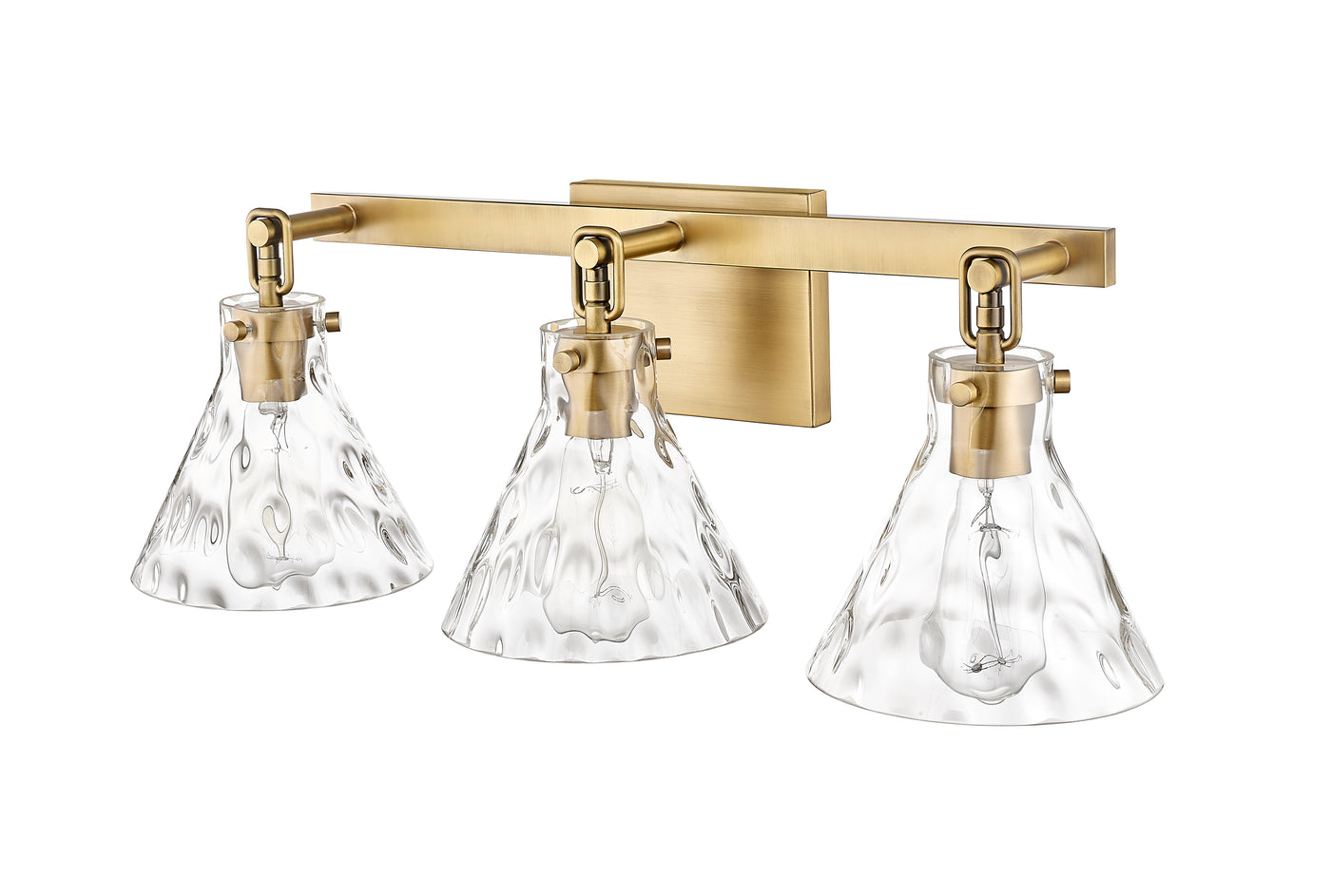 25.5'' Barlon Vintage Brass 3 Light Bath Vanity