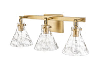 25.5'' Barlon Vintage Brass 3 Light Bath Vanity