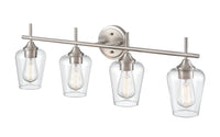 31'' Ashford Brushed Nickel 4 Light Bath Vanity