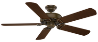 Casablanca 54 inch Panama Aged Bronze Ceiling Fan and Wall Control