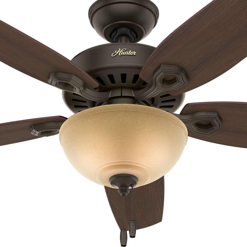52 inch Builder New Bronze Ceiling Fan with LED Light Kit