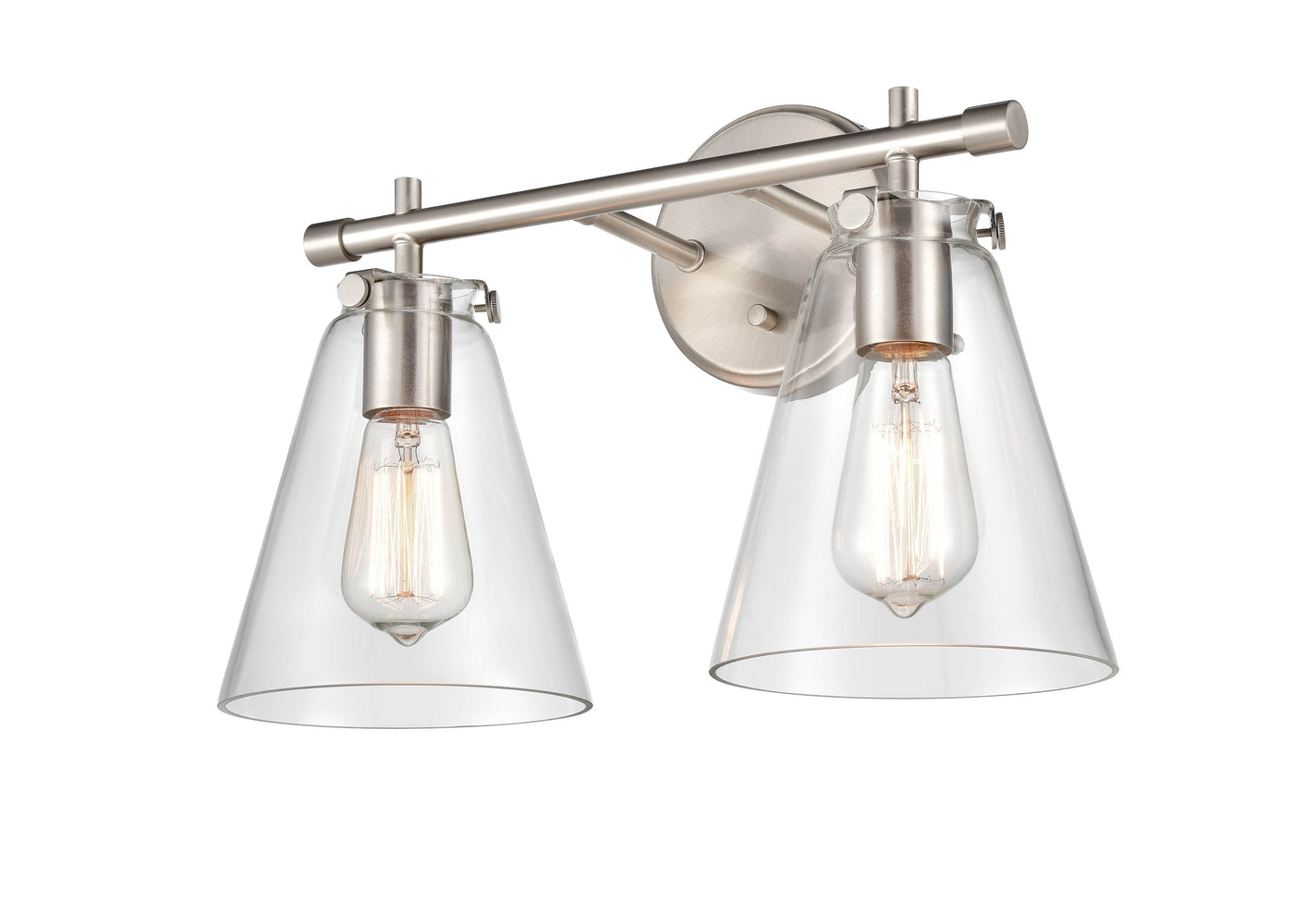16'' Aliza Brushed Nickel 2 Light Bath Vanity