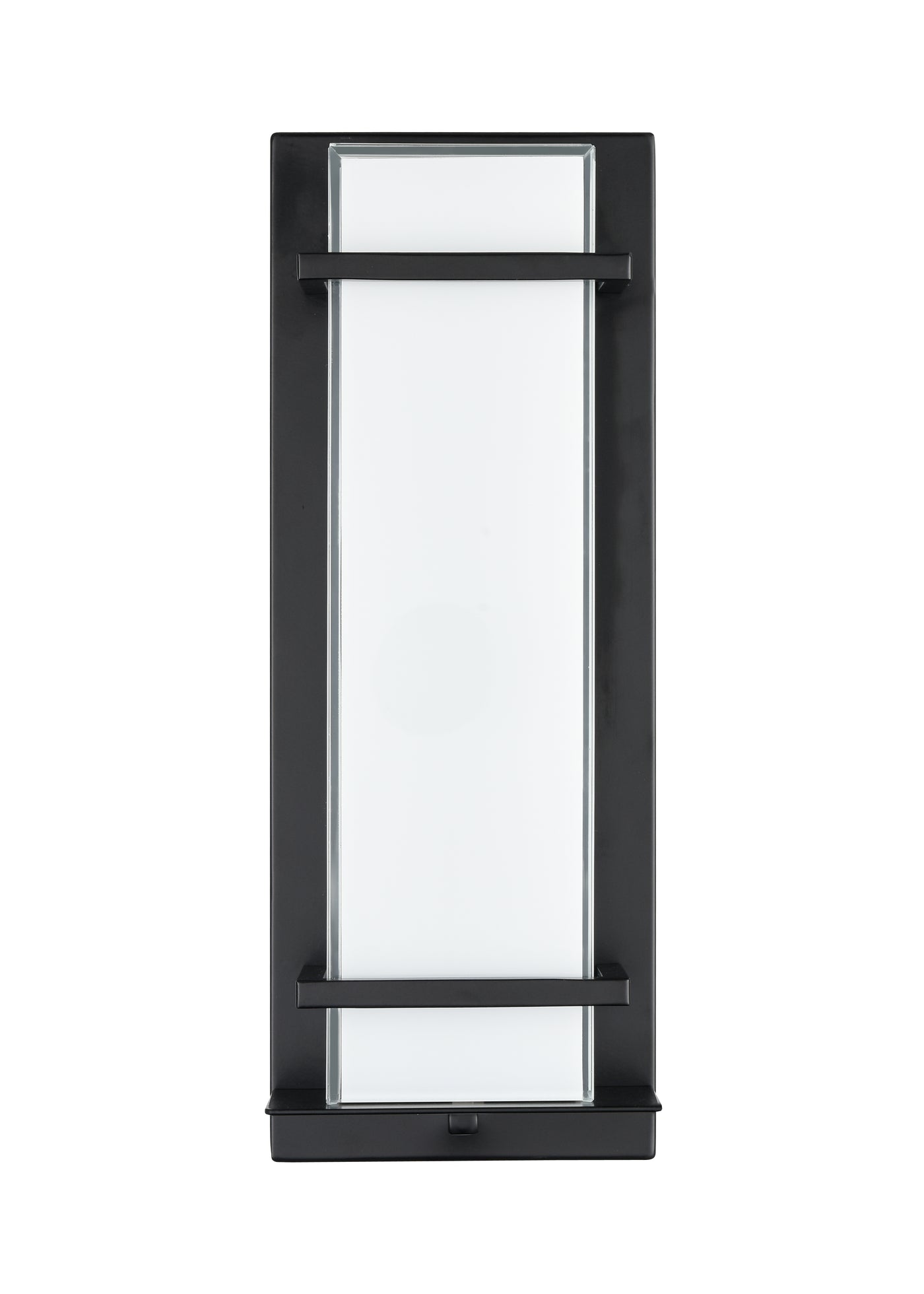 16-inch Powder Coated Black Outdoor Wall Sconce