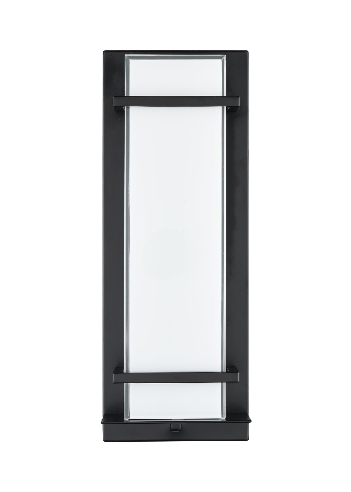 16-inch Powder Coated Black Outdoor Wall Sconce