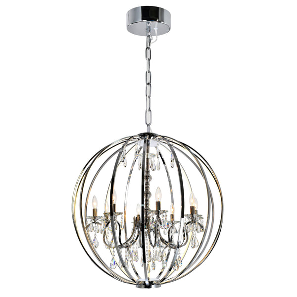 Abia 4 Light Chrome Chandelier