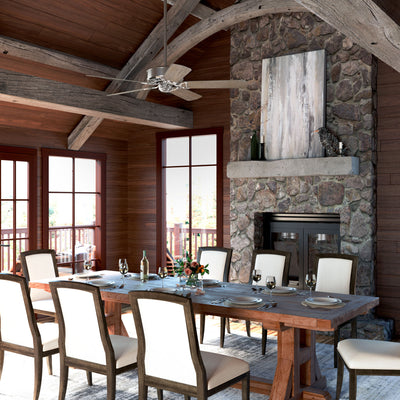 Casablanca 54 inch Panama ENERGY STAR® Brushed Nickel Ceiling Fan with Handheld Remote