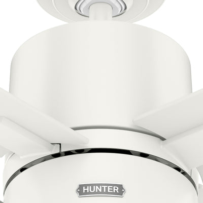 52 inch Beck Fresh White Ceiling Fan with LED Light Kit and Pull Chain