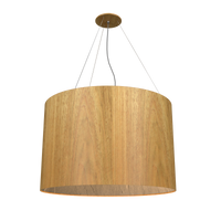15.35'' Rustic-Modern Cylindrical LED Accord Pendant Light