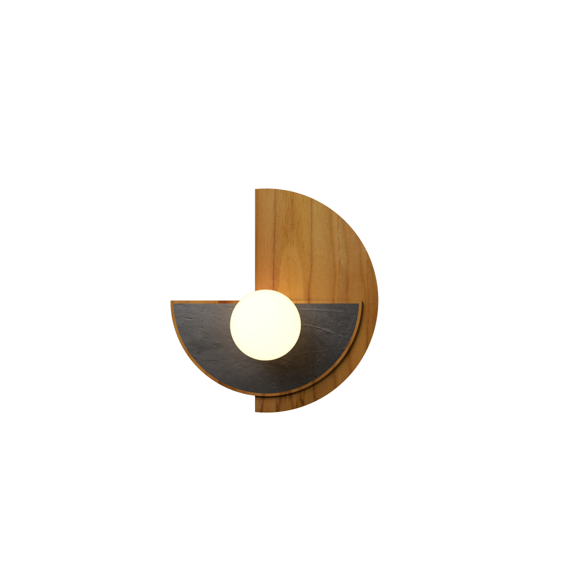 13.78'' Minimalist Petra Accord Wall Lamp Light