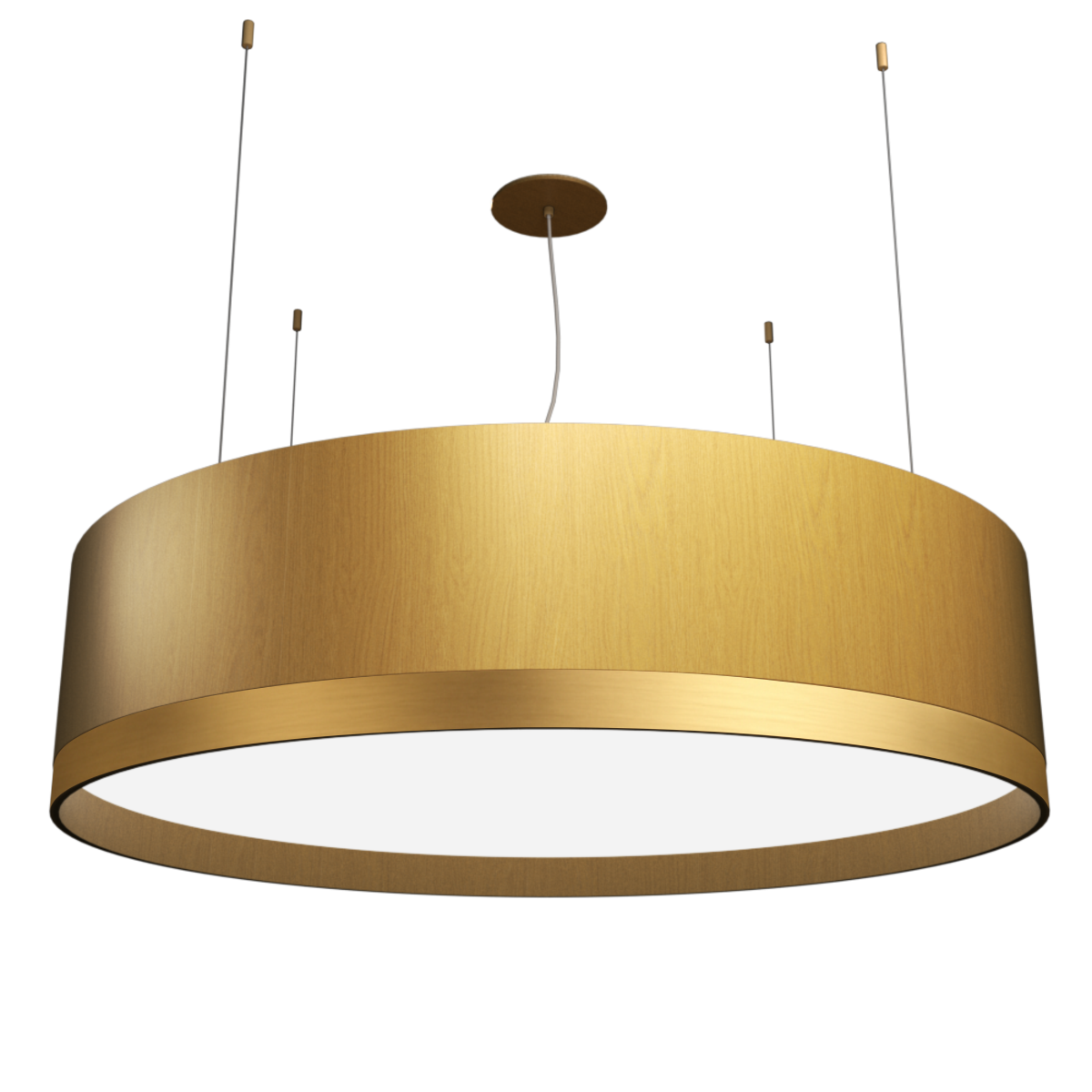 7.09'' Organic-Modern Cylindrical LED Accord Pendant Light