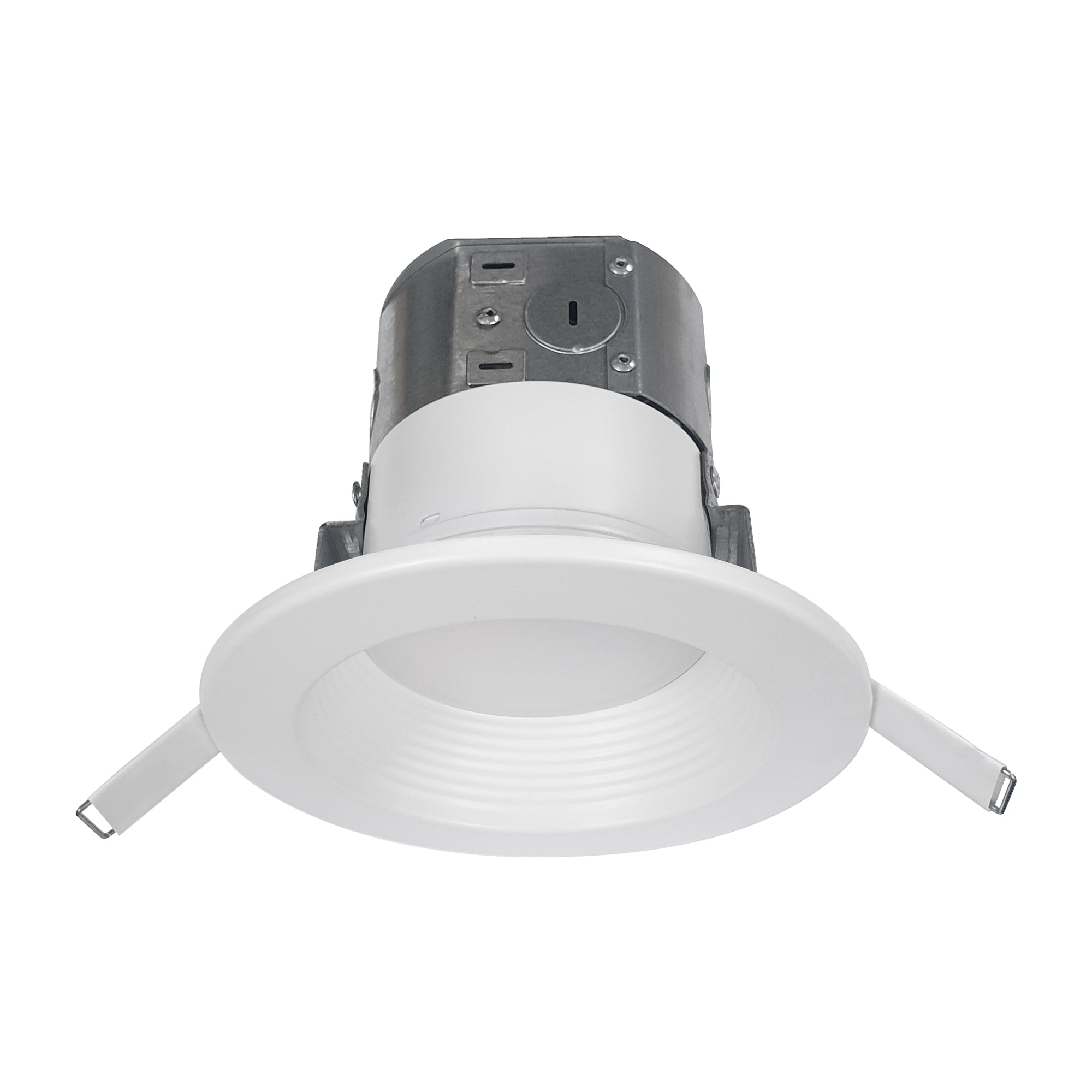 4-inch White Recessed Light with 3000K Light, Frosted Lens and 13W Output