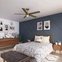 52 inch Erling ENERGY STAR® Luxe Gold Ceiling Fan with LED Light Kit and Handheld Remote