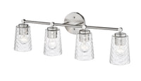 28'' Ashli Brushed Nickel 4 Light Bath Vanity