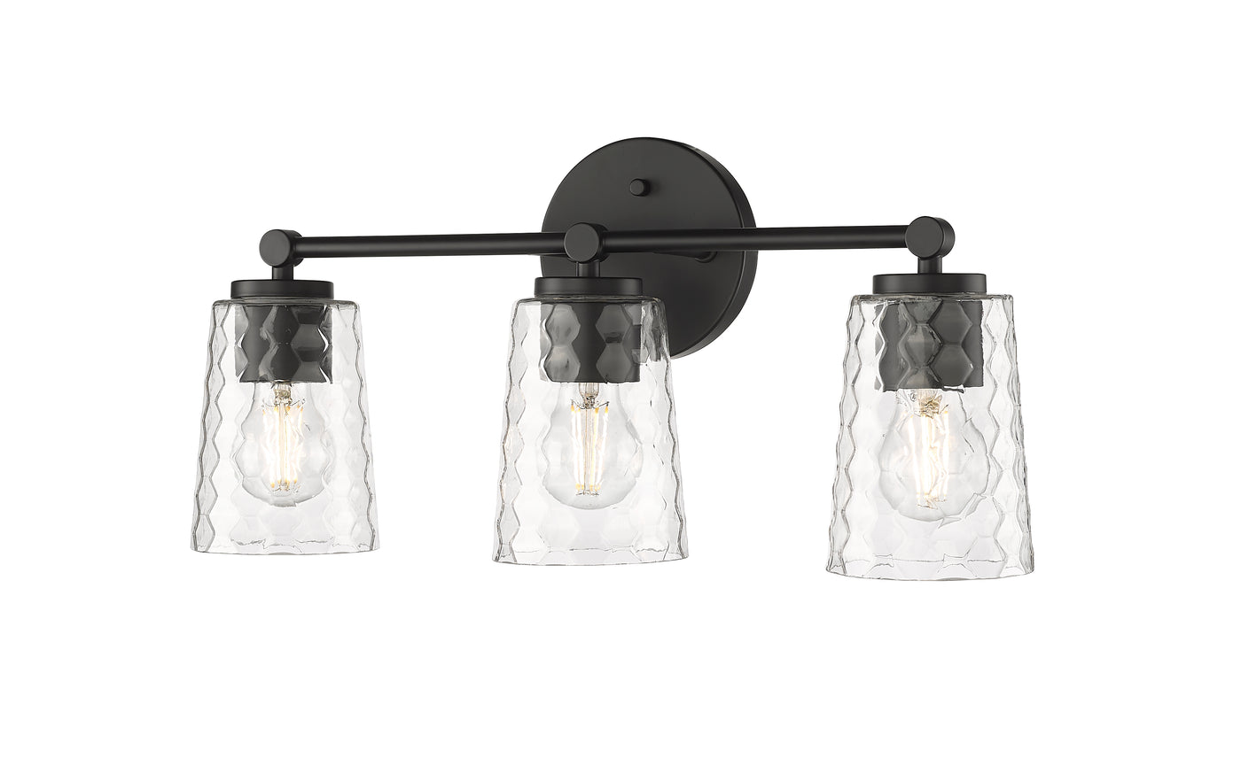 20'' Ashli Matte Black 3 Light Bath Vanity