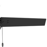 44 inch Cassius Matte Black Damp Rated Ceiling Fan and Pull Chain