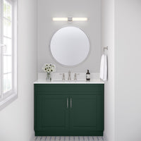 24'' Trumann Brushed Nickel 1 Vanity Light