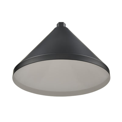 13'' Satin Black Aluminum R Series Wide Cone Shade