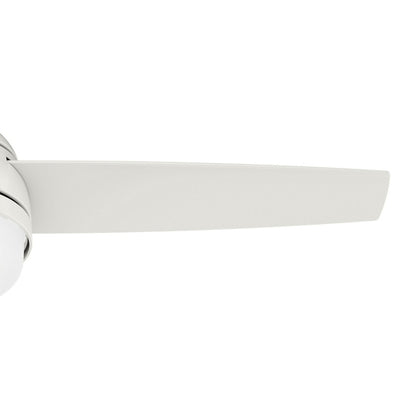 48 inch Midtown Fresh White Ceiling Fan with LED Light Kit and Handheld Remote