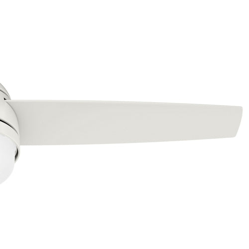 48 inch Midtown Fresh White Ceiling Fan with LED Light Kit and Handheld Remote