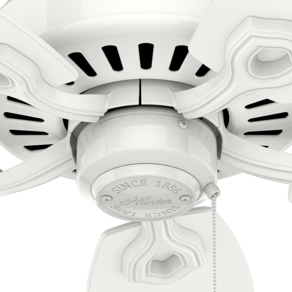 52 inch Builder Snow White Ceiling Fan and Pull Chain