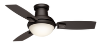 Casablanca 44 inch Verse Maiden Bronze Damp Rated Ceiling Fan with LED Light Kit and Handheld Remote