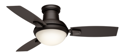 Casablanca 44 inch Verse Maiden Bronze Damp Rated Ceiling Fan with LED Light Kit and Handheld Remote