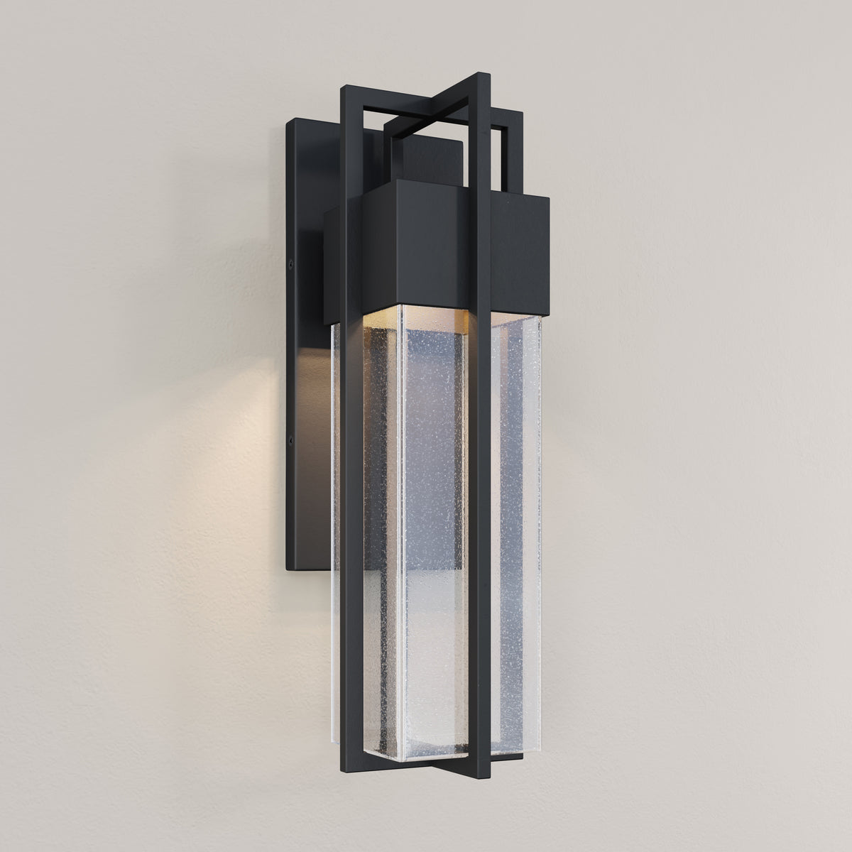 20-inch Kingler Powder Coated Black Outdoor Wall Sconce