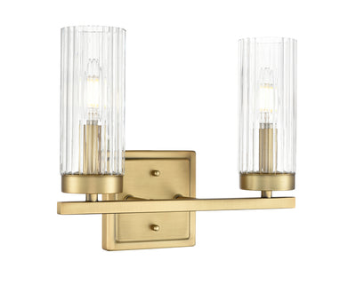 12.5'' Iversen Vintage Brass 2 Light Bath Vanity