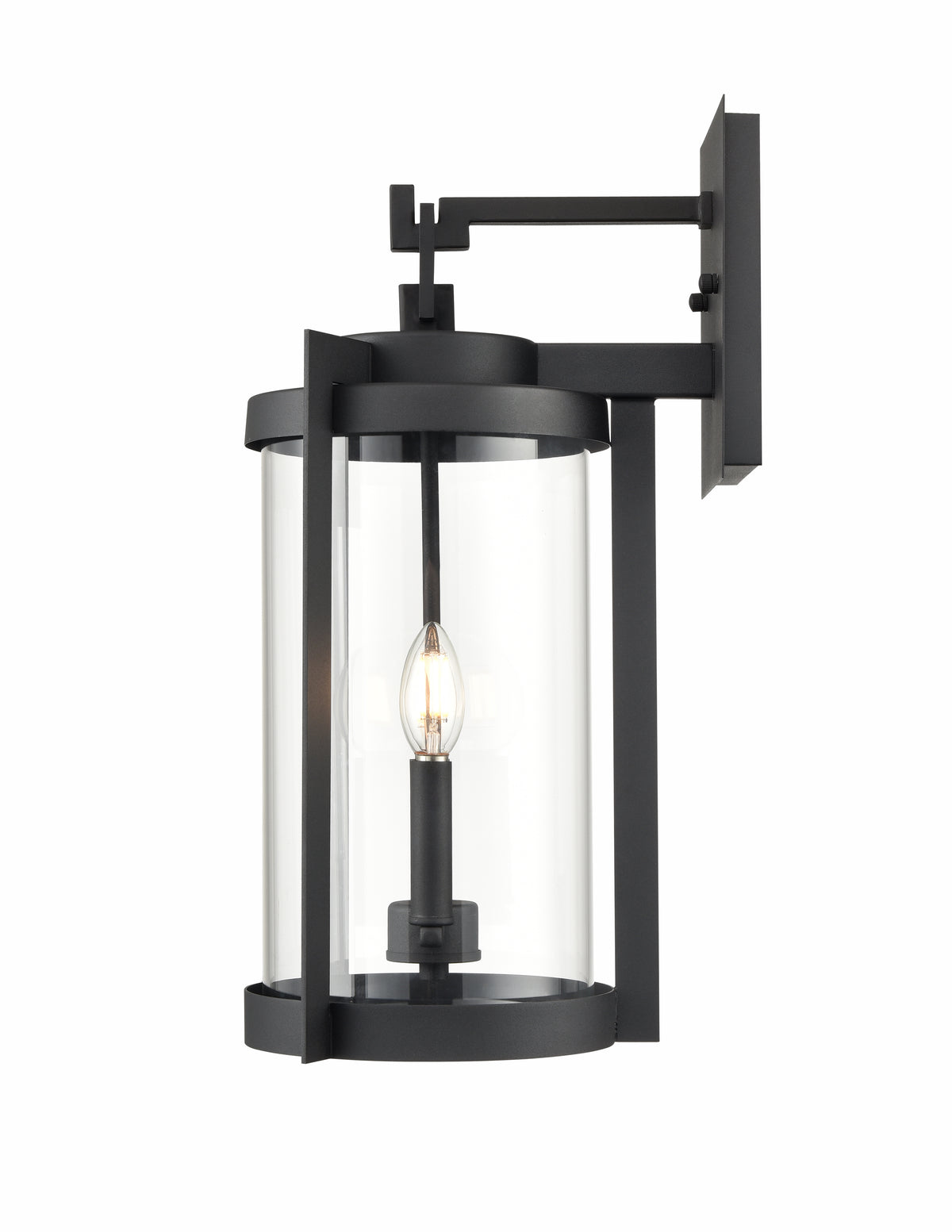 9.75'' Ellway Textured Black 2 Light Wall Sconce