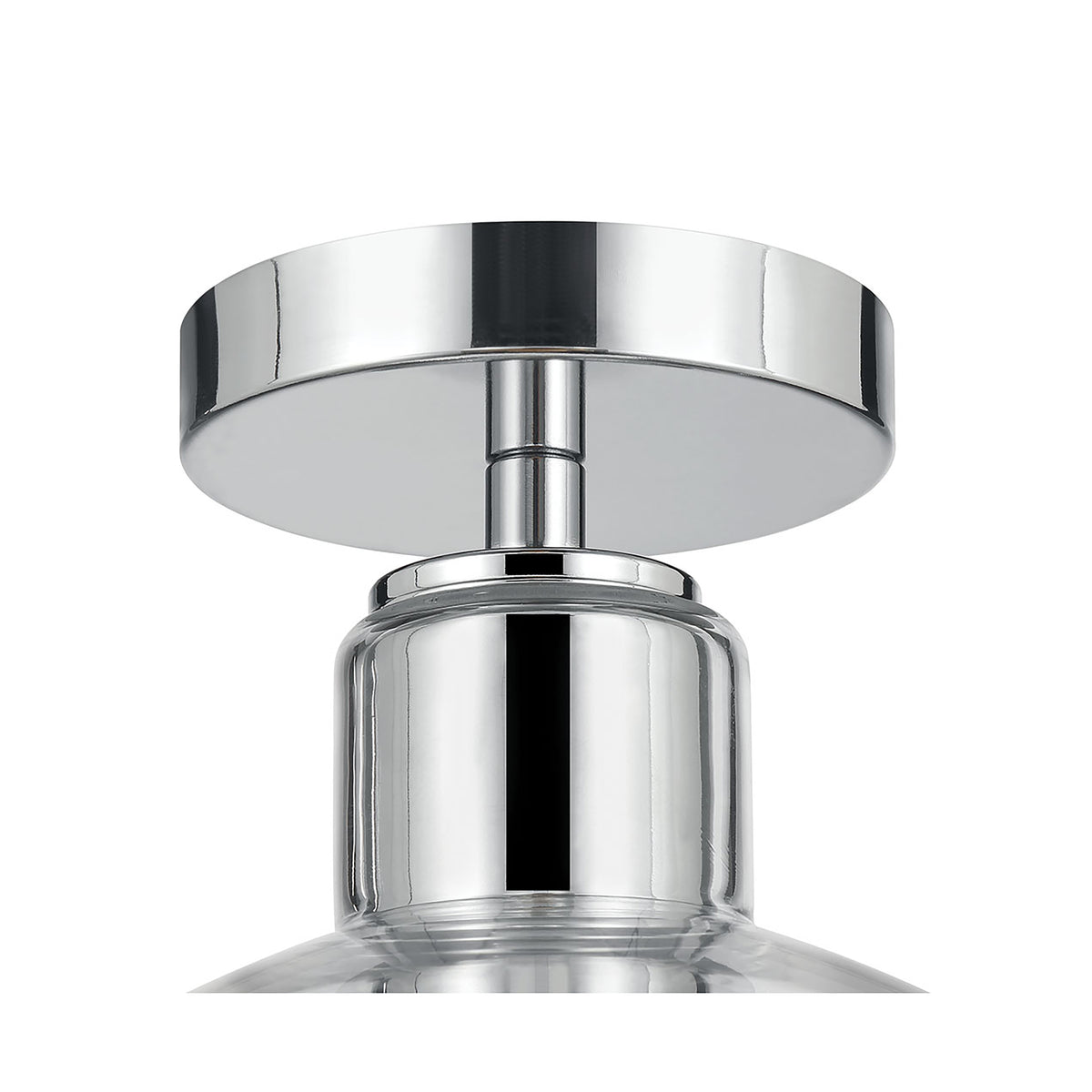 9'' Knightsdale ChromeClear 1 Light Semi-Flush Mount
