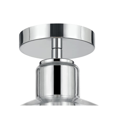 9'' Knightsdale ChromeClear 1 Light Semi-Flush Mount