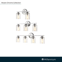 22'' Moven Chrome 3 Light Bath Vanity