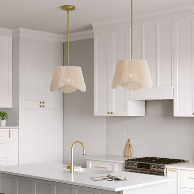 9'' Tulara Vintage Brass 1 Light Pendant
