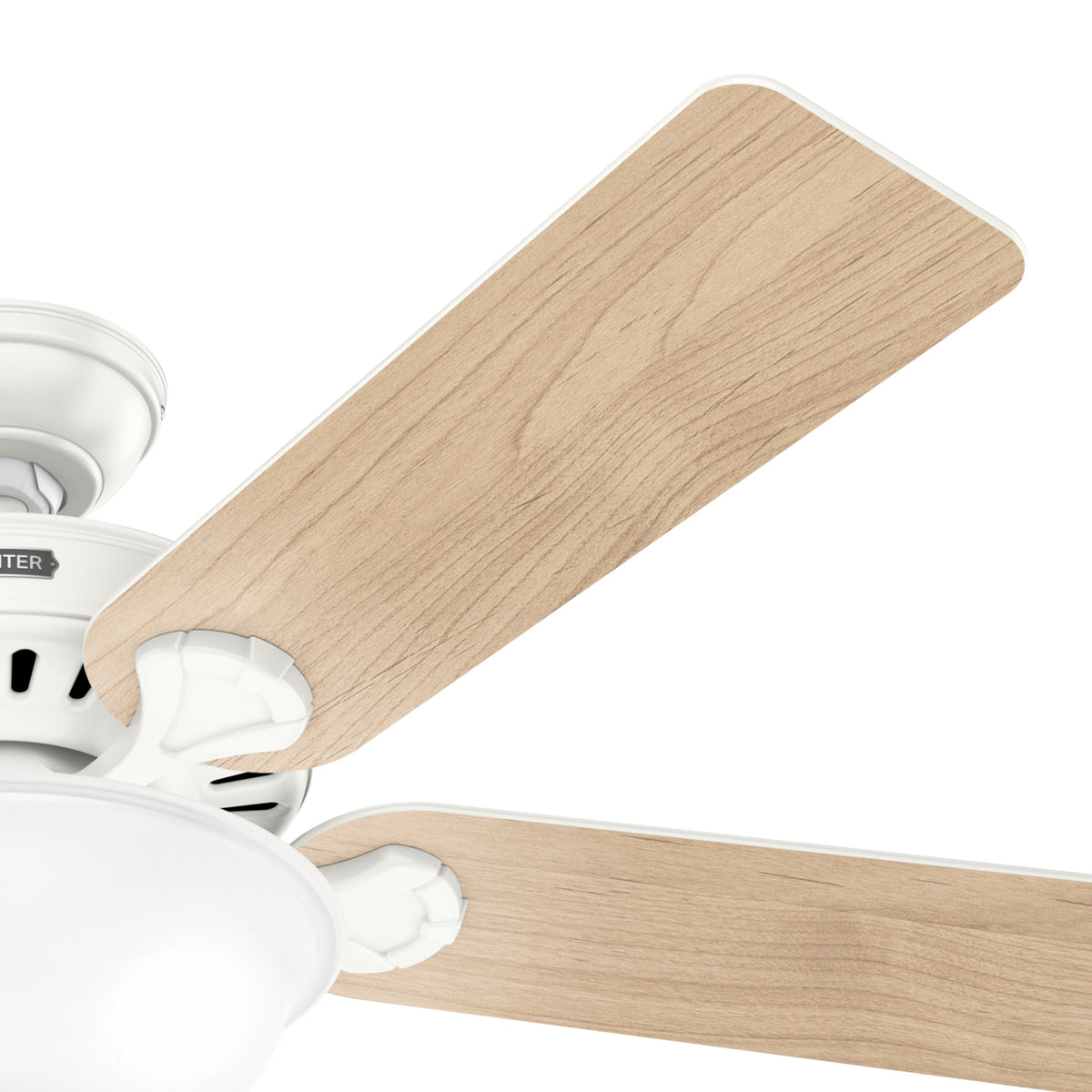 52 inch Pro's Best ENERGY STAR® Fresh White Ceiling Fan with LED Light Kit and Pull Chain