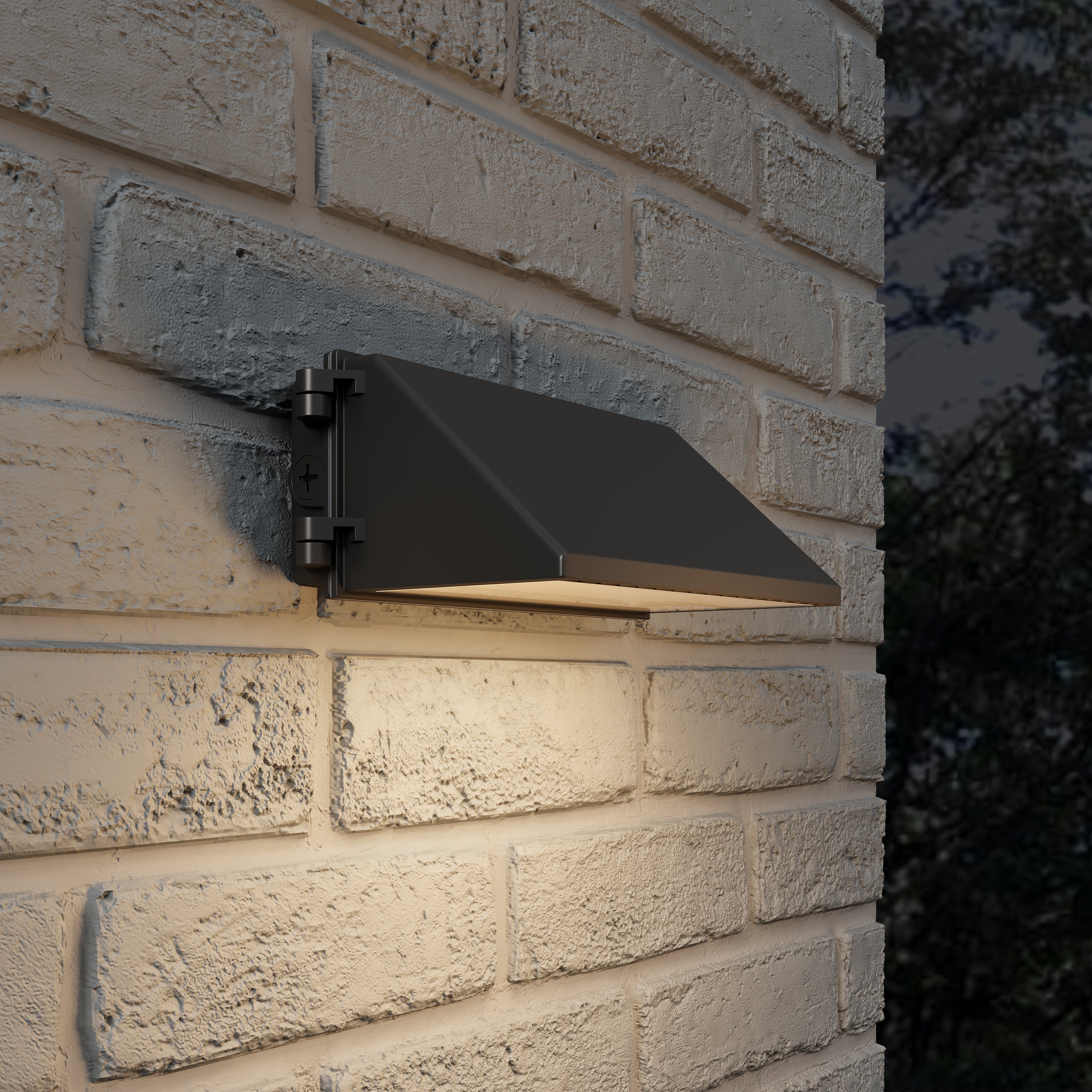 12.75-inch Bronze Outdoor Outdoor Wall Light with 3-CCT Selectable White