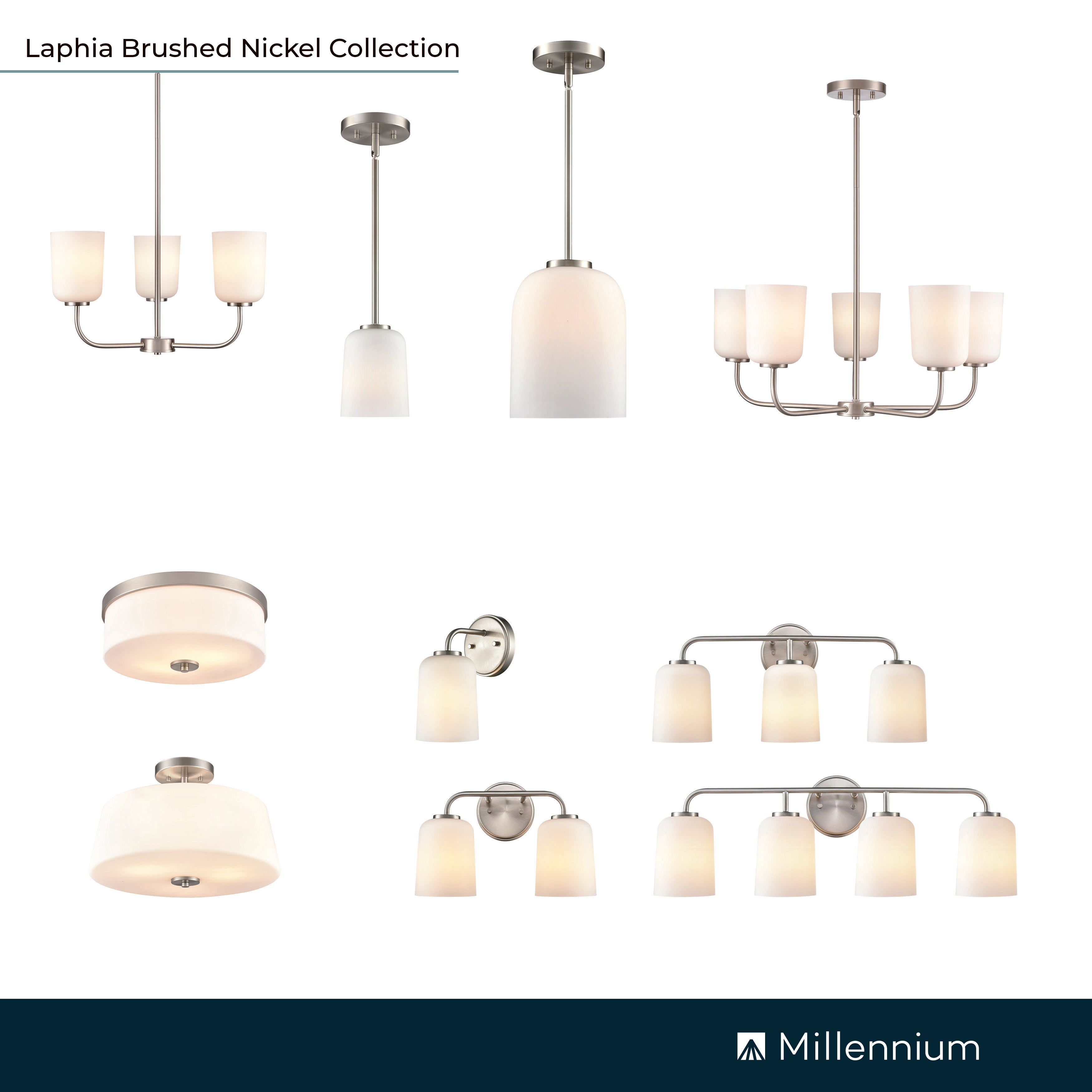 22'' Laphia Brushed Nickel 3 Light Bath Vanity