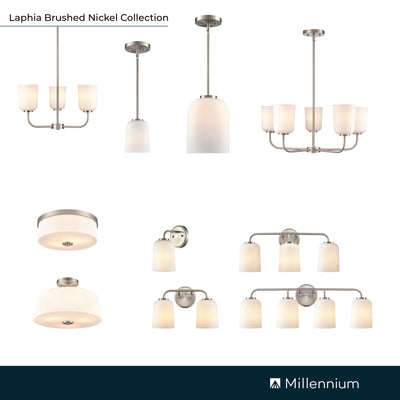 22'' Laphia Brushed Nickel 3 Light Bath Vanity