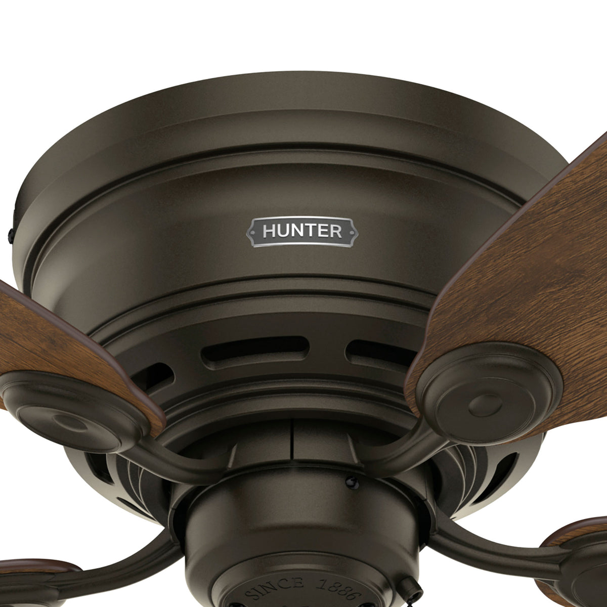 42 inch Low Profile New Bronze Low Profile Ceiling Fan and Pull Chain