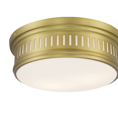 5'' Velune Vintage Brass 2 Light Flush Mount