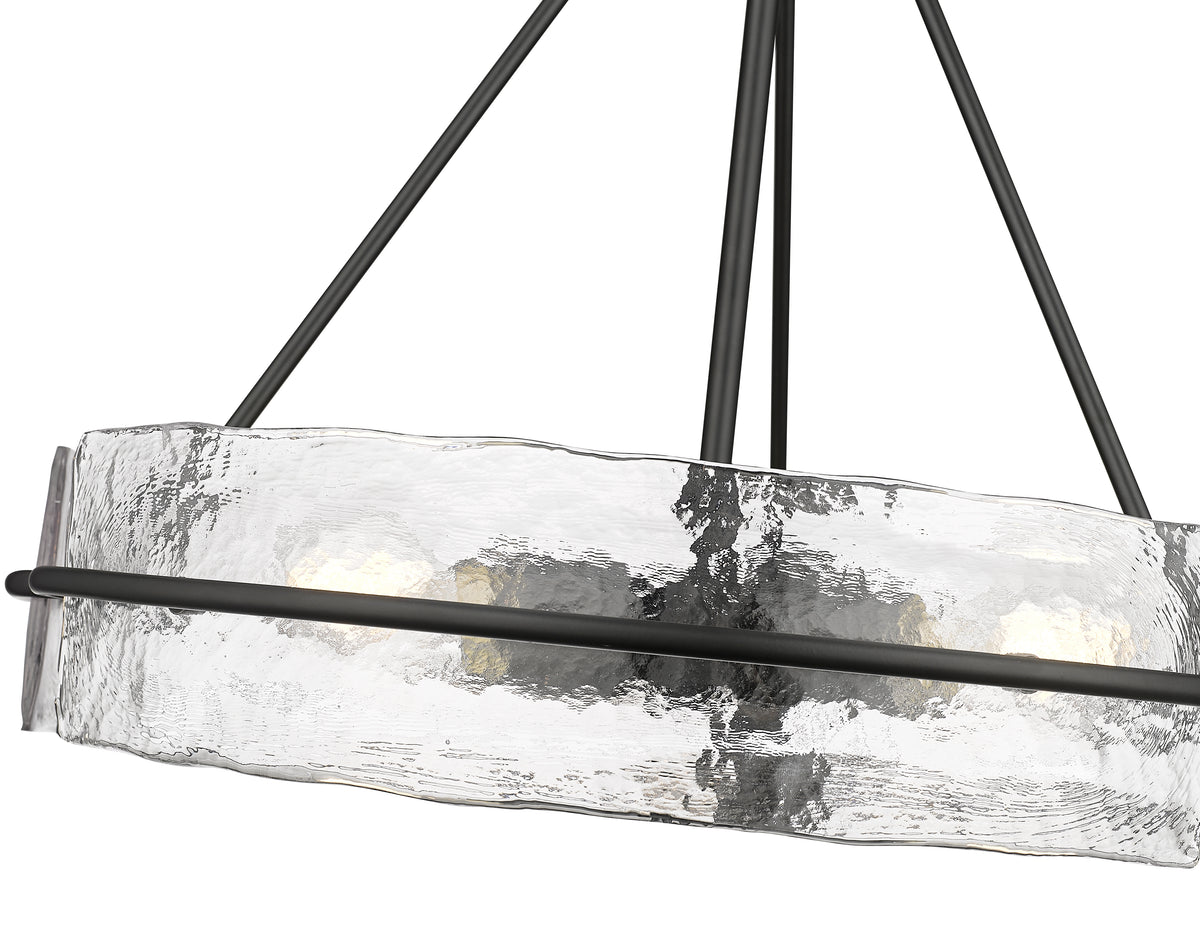 17.25'' Rezi Matte Black 3 Light Pendant
