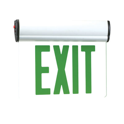 12.25-inch White Single Face Exit Sign